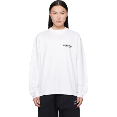 Essentials White Classic Long Sleeve T-shirt