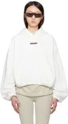 Essentials White Modern Fit Hoodie