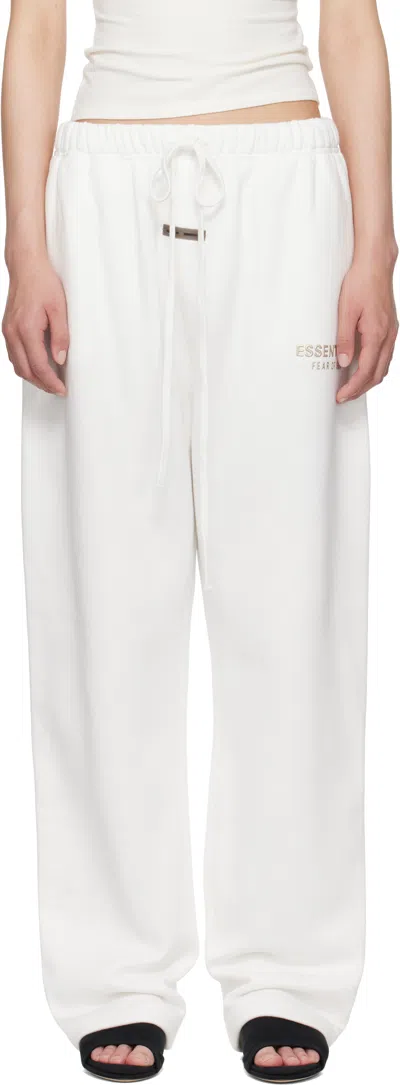 ESSENTIALS WHITE RELAXED SWEATPANTS