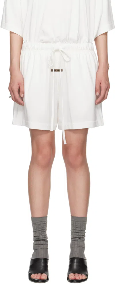 Essentials White Soccer Shorts