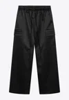 Essentials Field Drawstring Trousers In Black