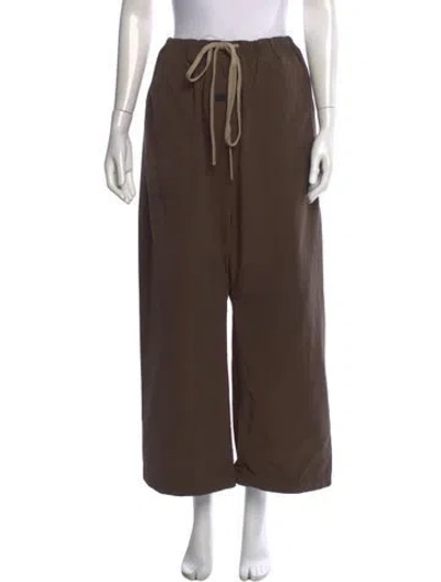 Pre-owned Essentials Wide Leg Pants In Brown