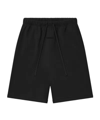 Essentials Wide Leg Shorts In Black