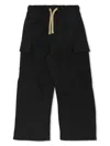 Essentials Patch-pocket Elasticated-waist Recycled-nylon Trousers 4-16 Y In Black