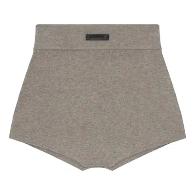 Essentials (wmns) Fear Of God  Soft Rib Knit Boxer 'homestead Heather' In Neutral