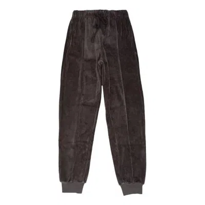 Essentials (wmns) Fear Of God  Ss22 Velour Pants 'iron' In Brown