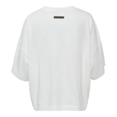 Essentials Women Boxy Fit Tee In White