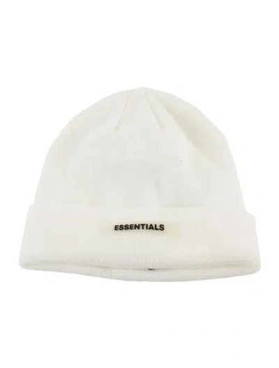 Pre-owned Essentials Women's Brand Logo Beanie In Neutral