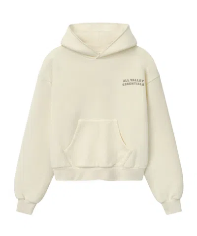 Essentials Womens 90s Fleece Hoodie Classic Fit In White