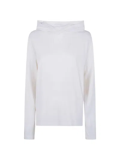 Essentials "womens Classic Fit" Hooded Long Sleeve In White