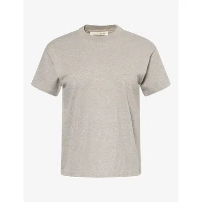 Essentials Womens Classic Short-sleeve Cotton-jersey T-shirt Warm Heather In Gray