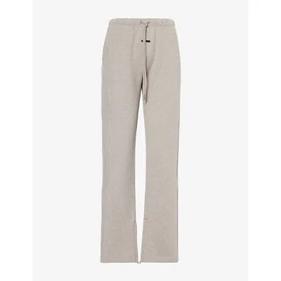 Essentials Womens Fear Of God  Classic-fit Cotton Jogging Bottoms In Warm Heather