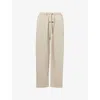 Essentials Womens Abbey Stone Drawstring Relaxed-fit Cotton-blend Jogging Bottoms Xs In Neutral