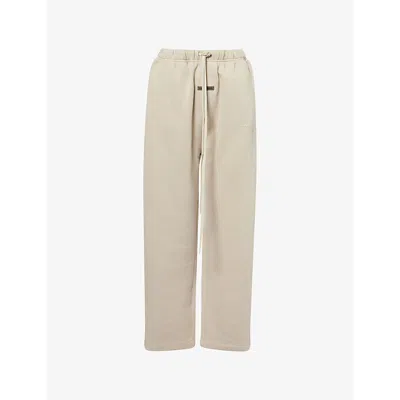 Essentials Womens Abbey Stone Drawstring Relaxed-fit Cotton-blend Jogging Bottoms Xs In Neutral