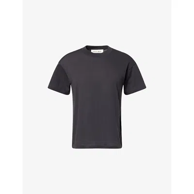 Essentials Womens Fear Of God  Signature Classic Short-sleeve Cotton-jersey T-shirt In Black