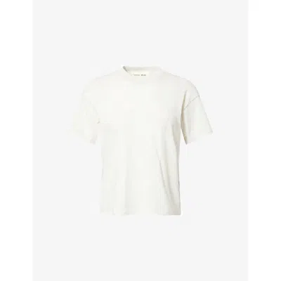 Essentials Womens Fear Of God  Signature Classic Short-sleeve Cotton-jersey T-shirt In White
