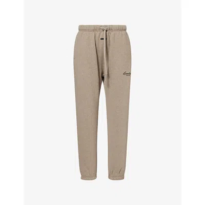 Essentials Womens Fear Of God  Signature Vintage Cotton-jersey Jogging Bottoms In Burgundy