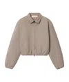 Essentials Womens Full Zip Work Jacket In Brown