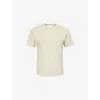 Essentials Womens Embossed-branding Round-neck Cotton-blend T-shirt Heather Stone In Neutral
