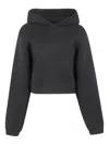 Essentials Fear Of God  "womens Heavy Waffle 90`s" Hoodie In Black