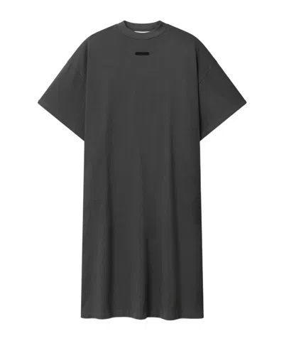 Essentials Womens Long Tshirt Dress In Gray