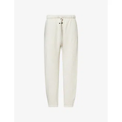 Essentials Womens Fear Of God  Signature Vintage Cotton-jersey Jogging Bottoms In White