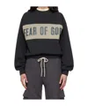 Essentials Womens Paneled Classic Sweatshirt In Black