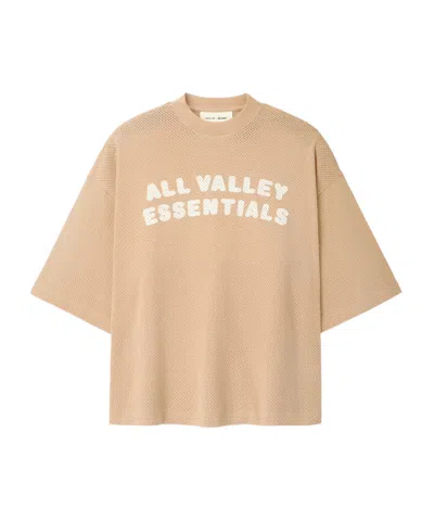 Essentials Womens Sport Mesh Merch Tee In Brown