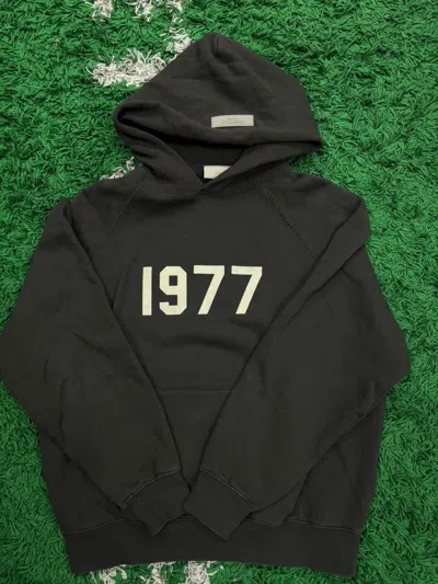 Pre-owned Essentials X Fear Of God Essentials 1977 Black Hoodie Xsmall