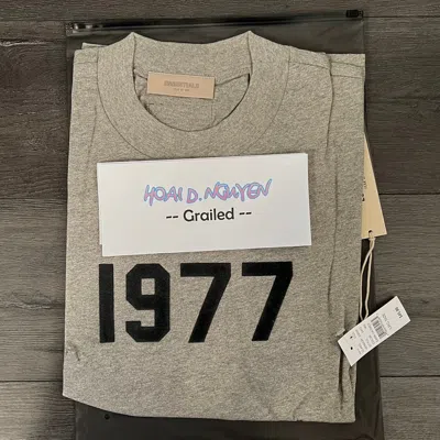Pre-owned Essentials X Fear Of God Essentials 1977 T-shirt In Dark Oatmeal