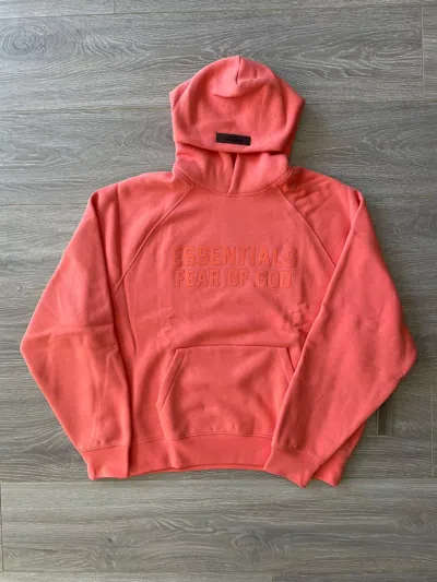 Pre-owned Essentials X Fear Of God Essentials Coral Hoodie