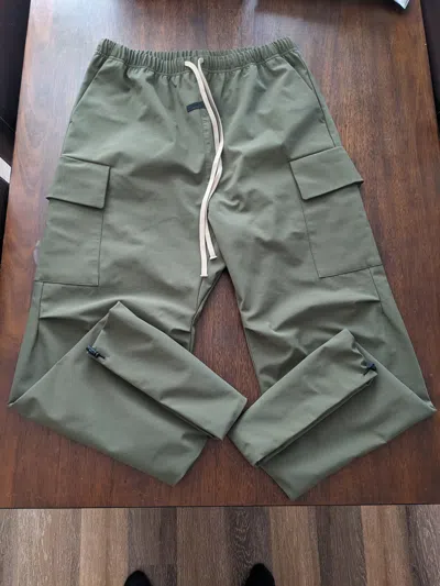 Pre-owned Essentials Green Bonded Nylon Field Pants