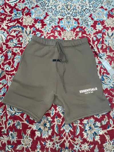 Pre-owned Essentials X Fear Of God Essentials Harvest Brown Shorts