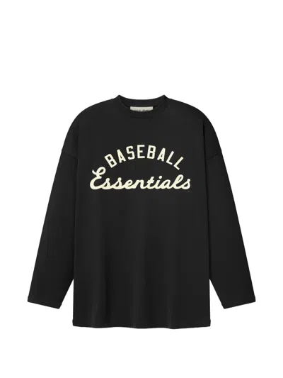 Essentials X Mlb Boxy Long-sleeve T-shirt In Black