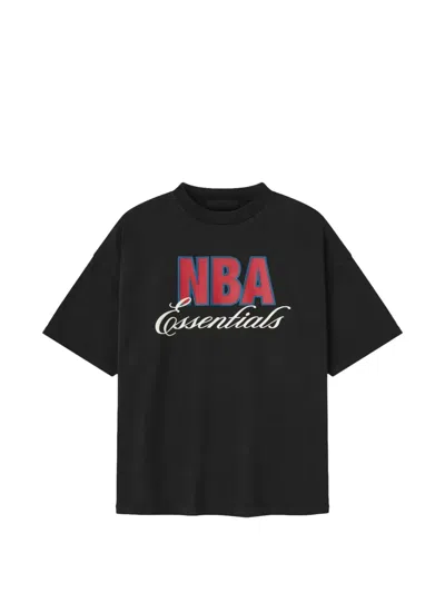 Essentials X Nba 90's Logo-print T-shirt In Black