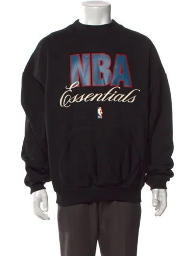 Pre-owned Essentials X Nba Graphic Print Sweatshirt In Black