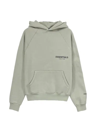 Essentials X Ssense  Logo-print Hoodie In Green