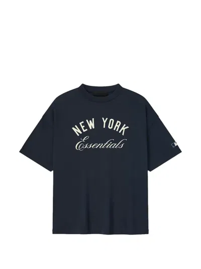 Essentials Yankees 90's Tee Logo-print T-shirt In Blue