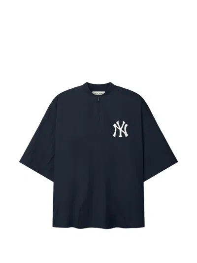 Essentials Yankees Logo-print T-shirt In Black