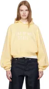 Essentials Yellow Fleece Raglan Hoodie In Yellow