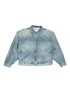 Essentials Oversized Denim Jacket In Blue