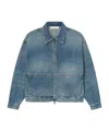 Essentials Oversized Denim Jacket In Blue