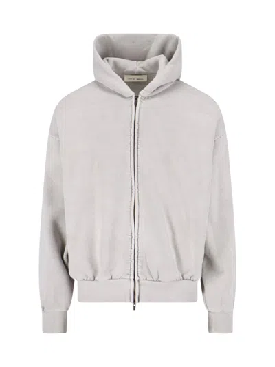 Essentials Zip Sweatshirt In Gray