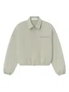 Essentials Zip-up Canvas Jacket In Neutral