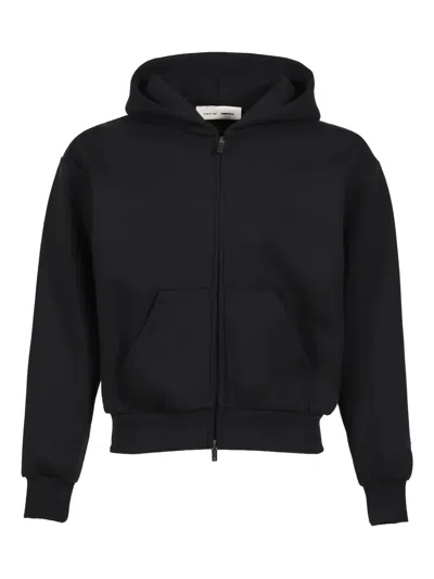 Essentials Zip-up Hooded Jacket In Black