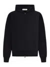 Essentials Mens Jet Black Classic Zipped Cotton-jersey Hoody Xl In Black