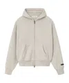 Essentials Classic Fit Fleece Zip-up Hoodie In Neutral