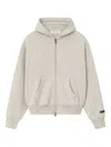 Essentials Classic Fit Fleece Zip-up Hoodie In Neutral
