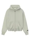 Essentials Classic Full Zip Hoodie In Gray