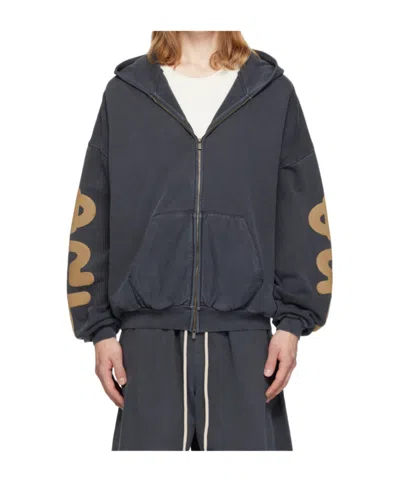 Essentials Zippered Hoodie In Black